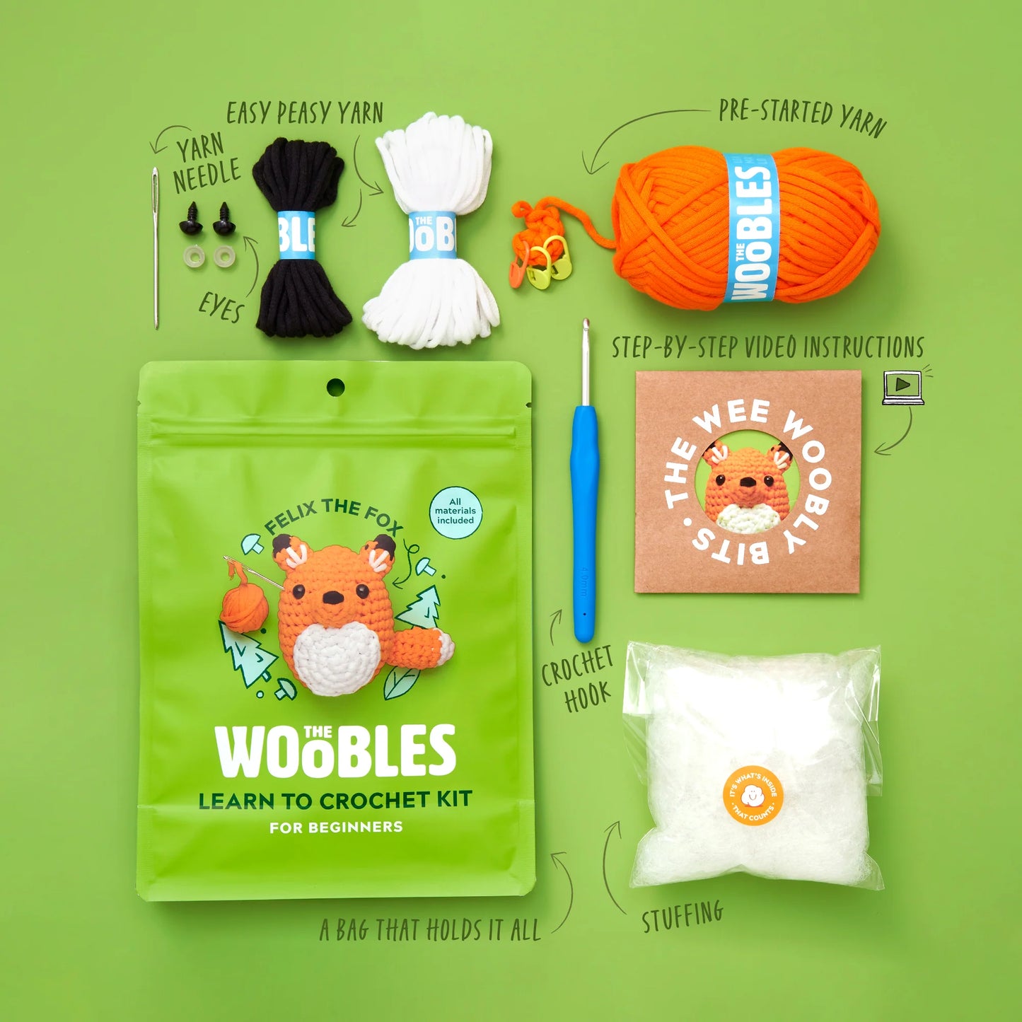 Woobles Felix the Fox Crochet Kit